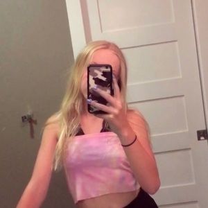 Super cute pink tube top!